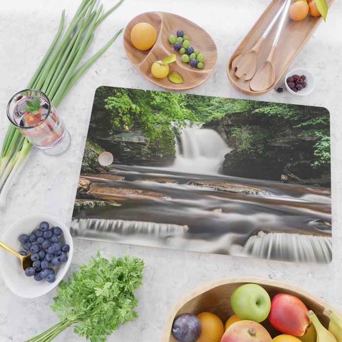 Appalachian Waterfall - Ricketts Glen Adventure Cutting Board Gallery Image 2