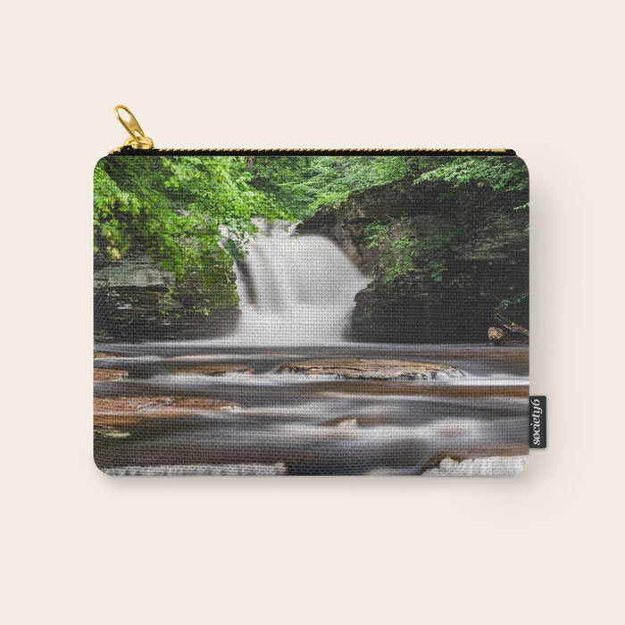 Appalachian Waterfall - Ricketts Glen Adventure Carry All Pouch Gallery Image 1