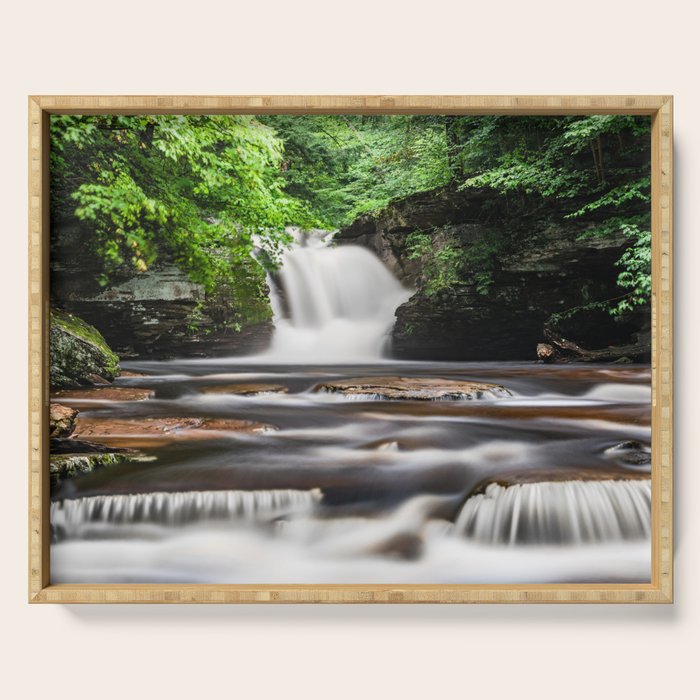 Appalachian Waterfall - Ricketts Glen Adventure Serving Tray Gallery Image 1