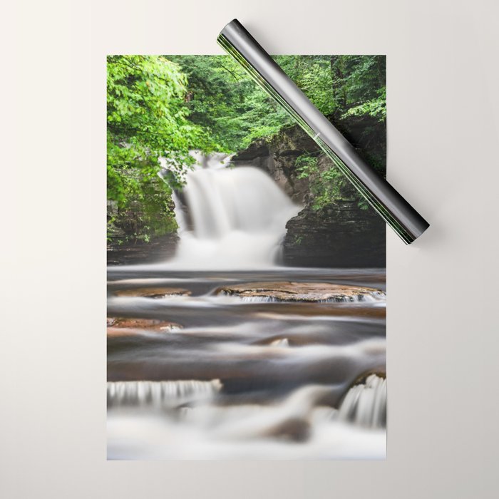 Appalachian Waterfall - Ricketts Glen Adventure Wrapping Paper Gallery Image 1