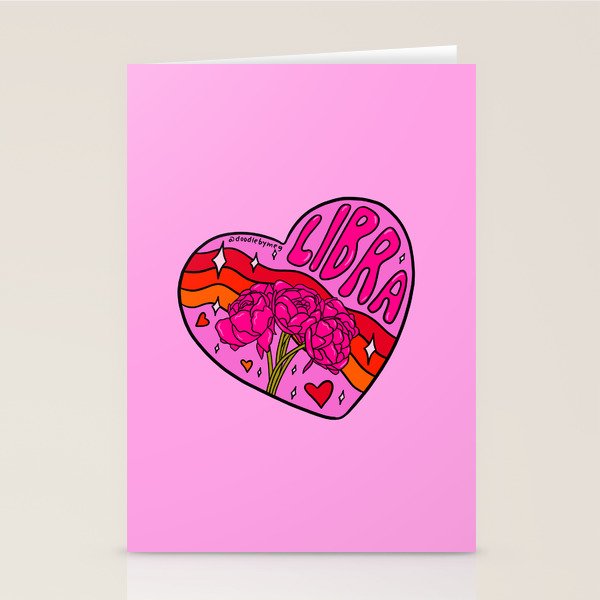 Libra Valentine Stationery Card Gallery Image 2