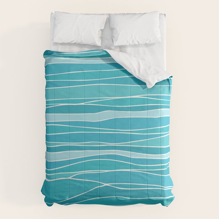 Blue Ocean Waves Comforter Gallery Image 6