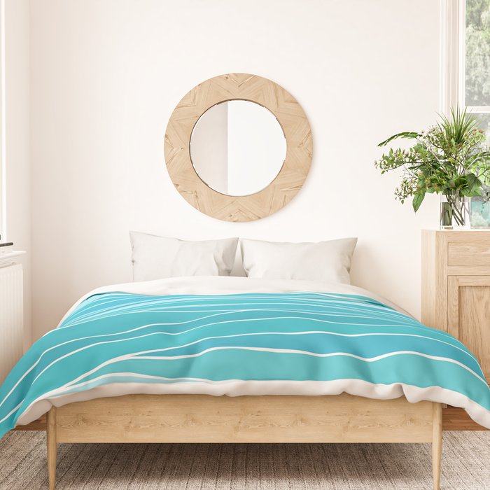 Blue Ocean Waves Duvet Cover Gallery Image 3