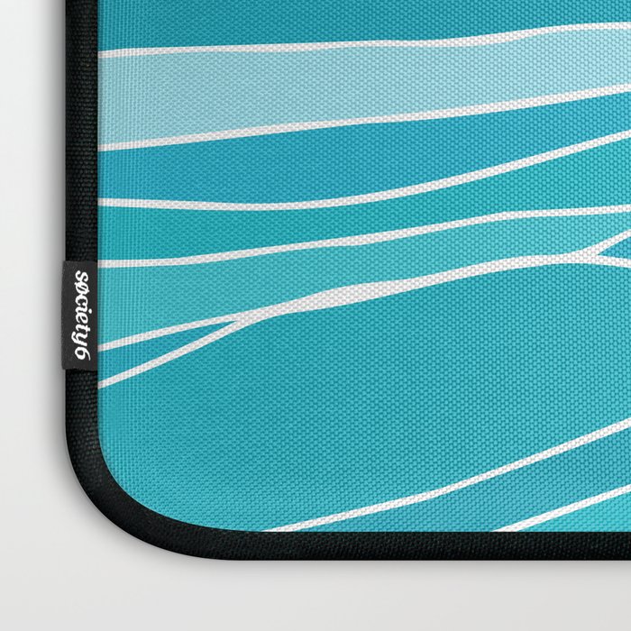 Blue Ocean Waves Laptop Sleeve Gallery Image 3