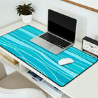 Blue Ocean Waves Desk Mat Gallery Image 2
