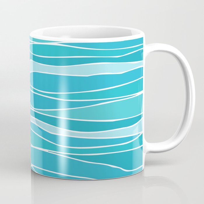 Blue Ocean Waves Coffee Mug Gallery Image 1