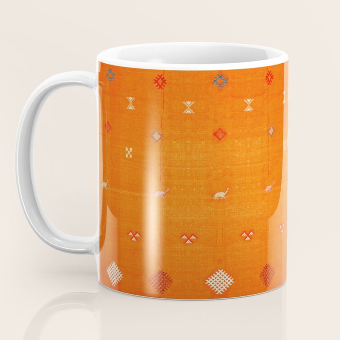 Boho Oriental Orange Traditional Desert Moroccan Style  Coffee Mug Gallery Image 3