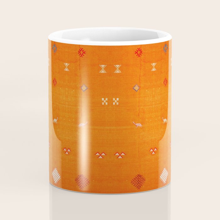 Boho Oriental Orange Traditional Desert Moroccan Style  Coffee Mug Gallery Image 4