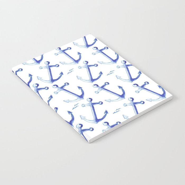 Watercolor Anchor Notebook Gallery Image 1