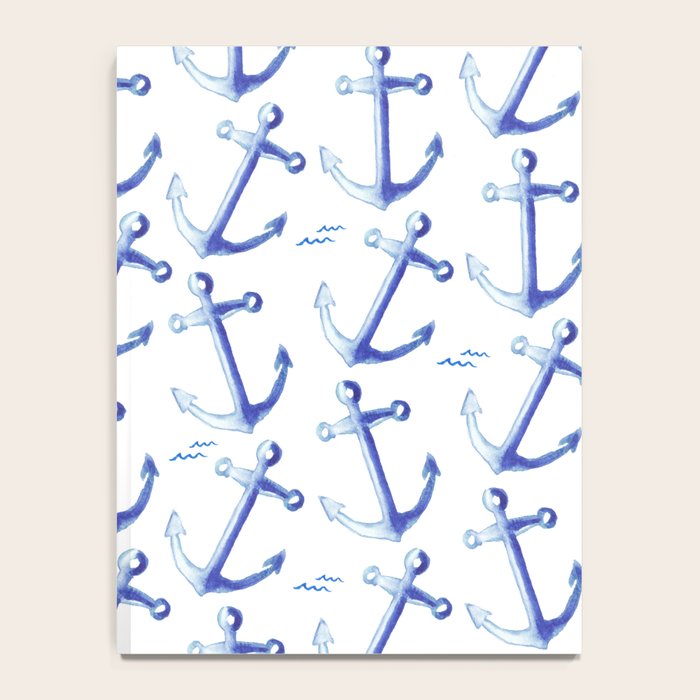 Watercolor Anchor Notebook Gallery Image 4