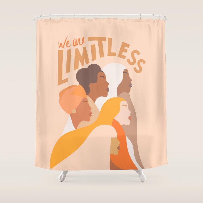 Girl Power - We are limitless  Shower Curtain Gallery Image 1