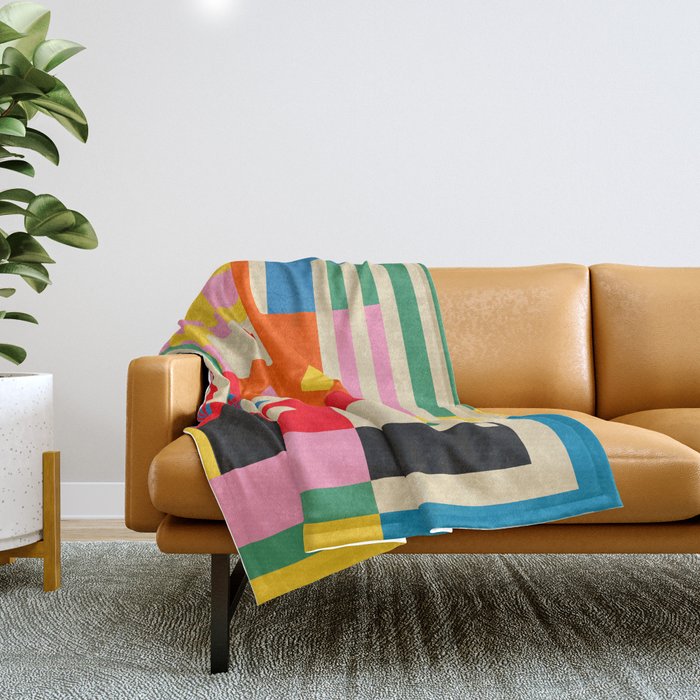 Colorful Life Throw Blanket Gallery Image 1