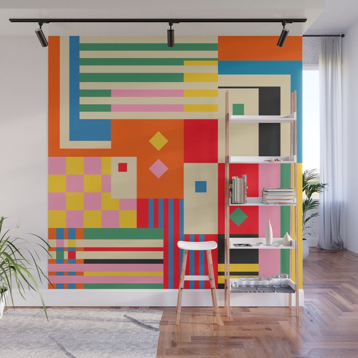 Colorful Life Wall Mural Gallery Image 1