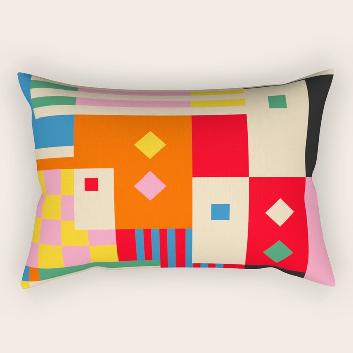 Colorful Life Rectangular Pillow Gallery Image 2