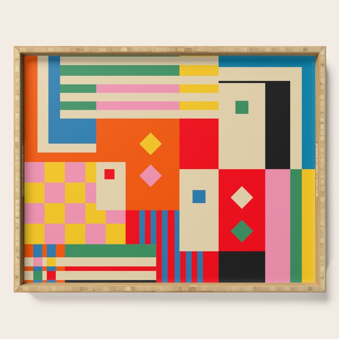 Colorful Life Serving Tray Gallery Image 1