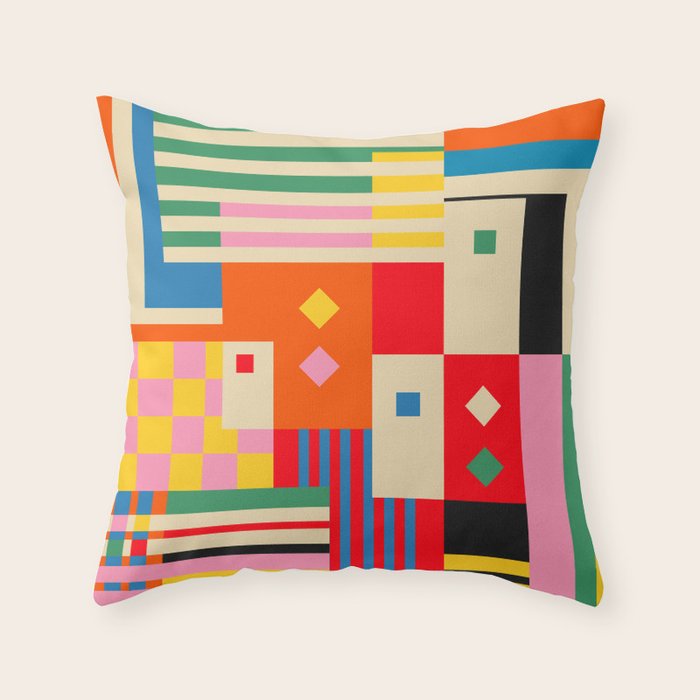 Colorful Life Throw Pillow Gallery Image 6
