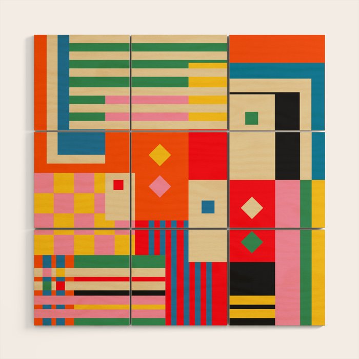 Colorful Life Wood Wall Art Gallery Image 1