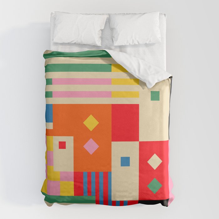 Colorful Life Duvet Cover Gallery Image 1