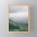 Hanalei Taro Fields - Hawaii Tropical Nature, Landscape Photography Mini Art Print Gallery Image 1