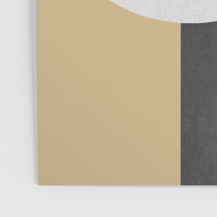 Halfmoon Colorblock - Black White on Gold Poster Gallery Image 3