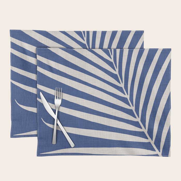 Indigo Palm Minimal Botanical Placemat Gallery Image 1