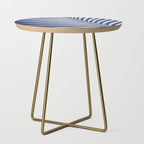 Indigo Palm Minimal Botanical Side Table Gallery Image 1