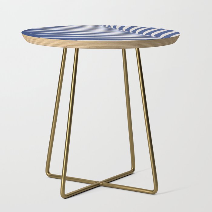 Indigo Palm Minimal Botanical Side Table Gallery Image 1