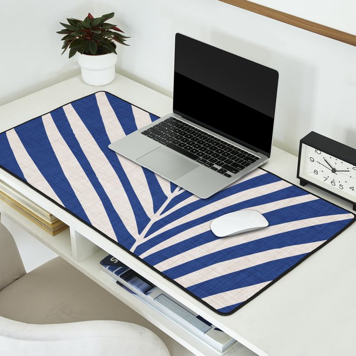 Indigo Palm Minimal Botanical Desk Mat Gallery Image 2