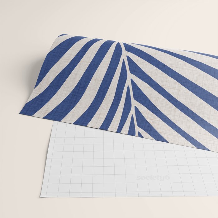 Indigo Palm Minimal Botanical Wrapping Paper Gallery Image 2