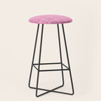 Hand Drawn Grid Hot Pink Stool Gallery Image 1