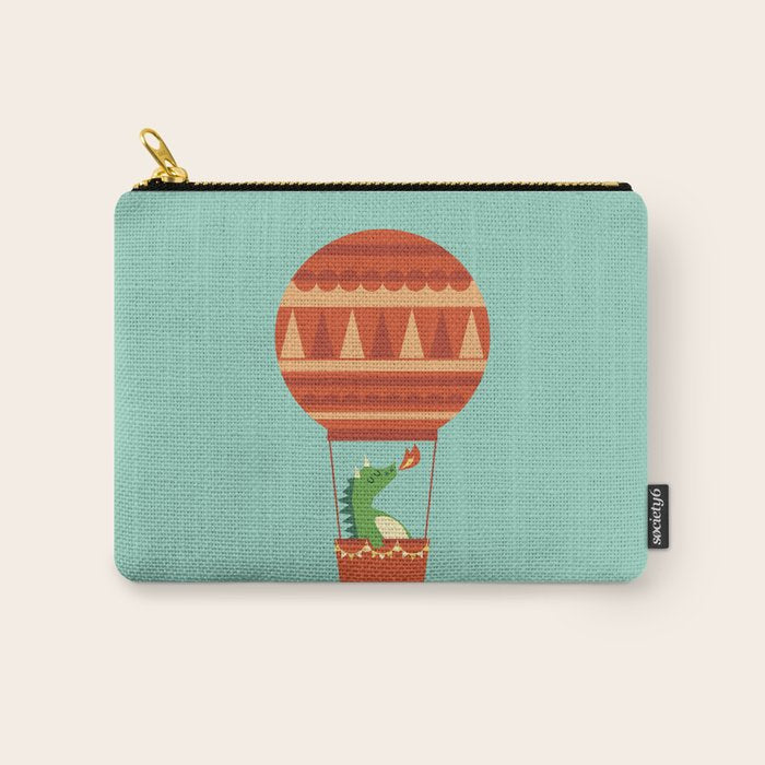 Dragon On Hot Air Balloon Carry All Pouch Gallery Image 1