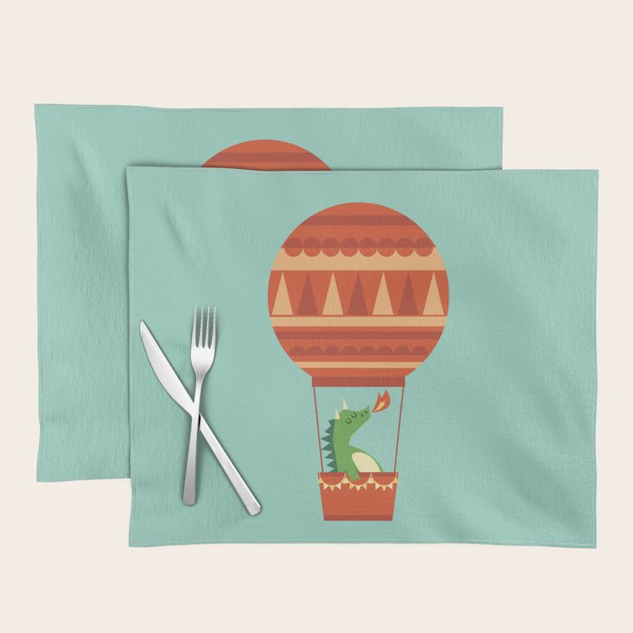 Dragon On Hot Air Balloon Placemat Gallery Image 1