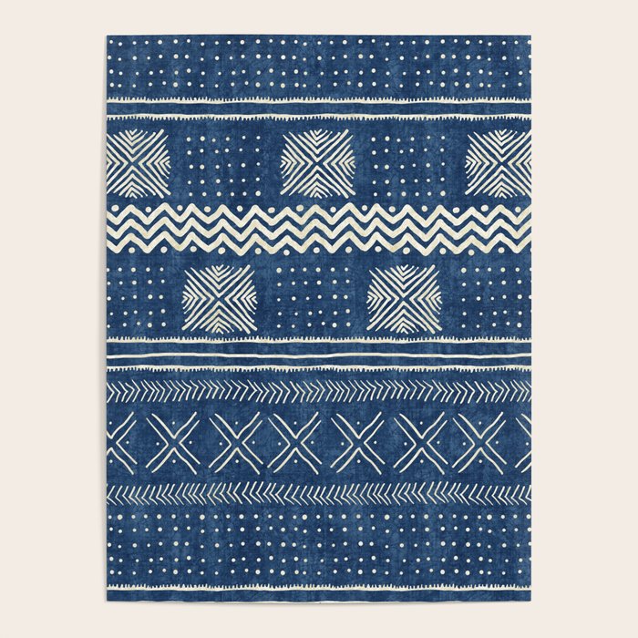 Geometric Stripe Blue Poster Gallery Image 4