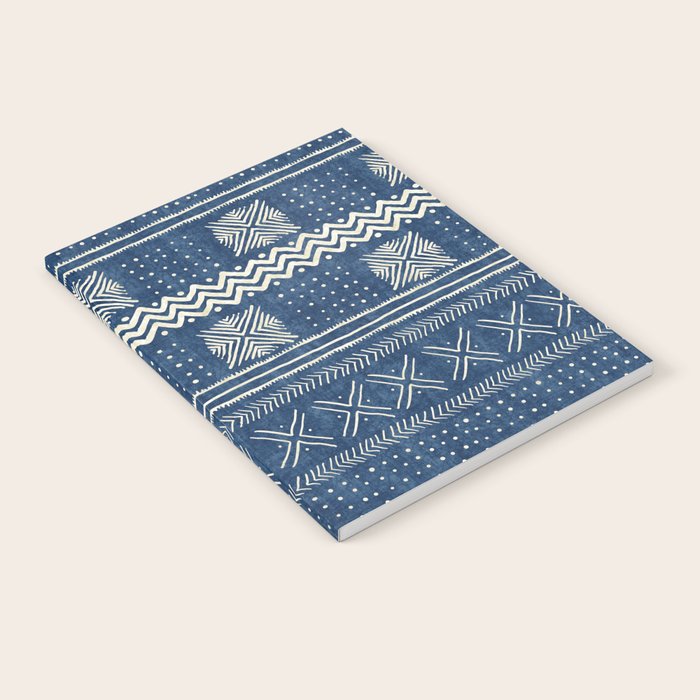 Geometric Stripe Blue Notebook Gallery Image 1