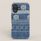 Geometric Stripe Blue iPhone Case Gallery Image 1