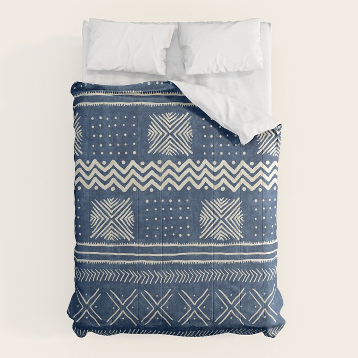 Geometric Stripe Blue Comforter Gallery Image 6