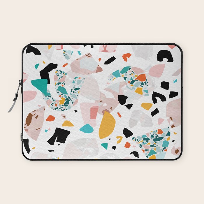Mixed Mess I. / Collage, Terrazzo, Colorful Laptop Sleeve Gallery Image 1