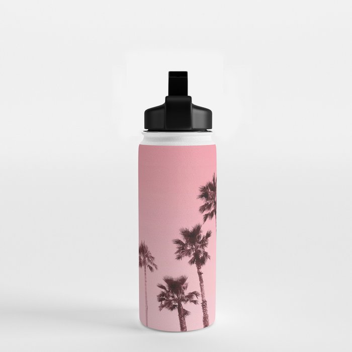 Tranquillity - flamingo pink Water Bottle Gallery Image 2
