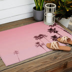 Tranquillity - flamingo pink Outdoor Rug Gallery Image 2