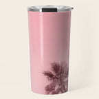Tranquillity - flamingo pink Travel Mug Gallery Image 1