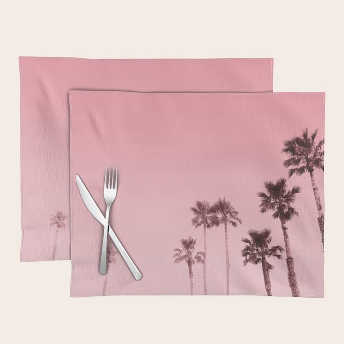 Tranquillity - flamingo pink Placemat Gallery Image 1