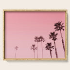 Tranquillity - flamingo pink Serving Tray Gallery Image 1