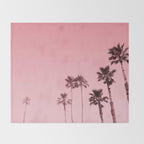 Tranquillity - flamingo pink Throw Blanket Gallery Image 2