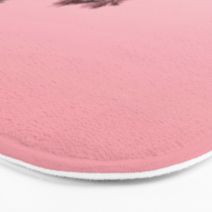 Tranquillity - flamingo pink Bath Mat Gallery Image 3