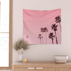 Tranquillity - flamingo pink Wall Tapestry Gallery Image 2