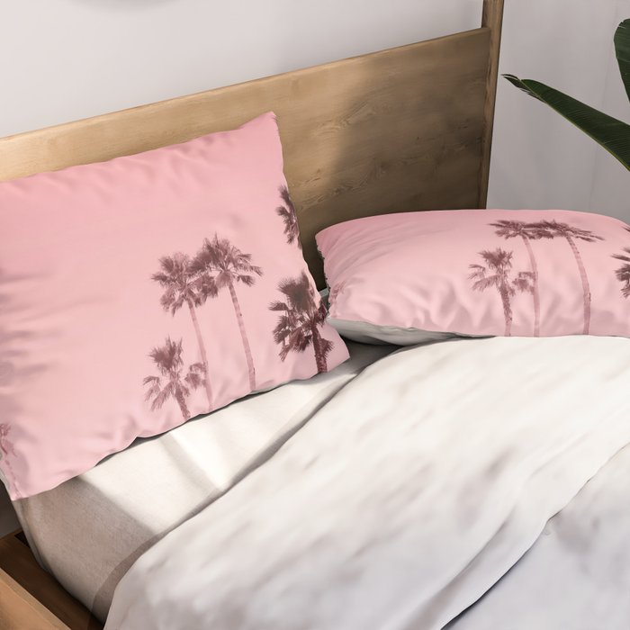 Tranquillity - flamingo pink Pillow Sham Gallery Image 2