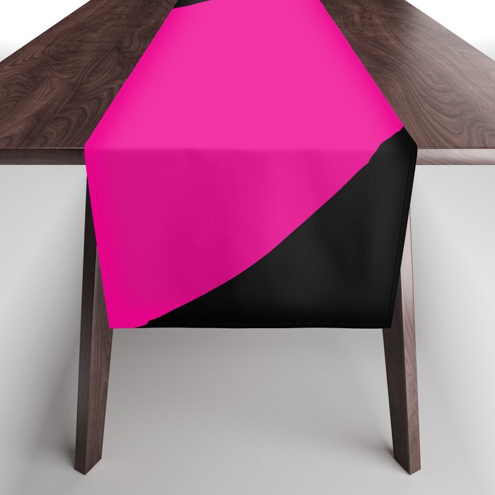 Simple Waves - Magenta and Black Table Runner Gallery Image 1