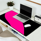 Simple Waves - Magenta and Black Desk Mat Gallery Image 2