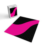 Simple Waves - Magenta and Black Jigsaw Puzzle Gallery Image 2