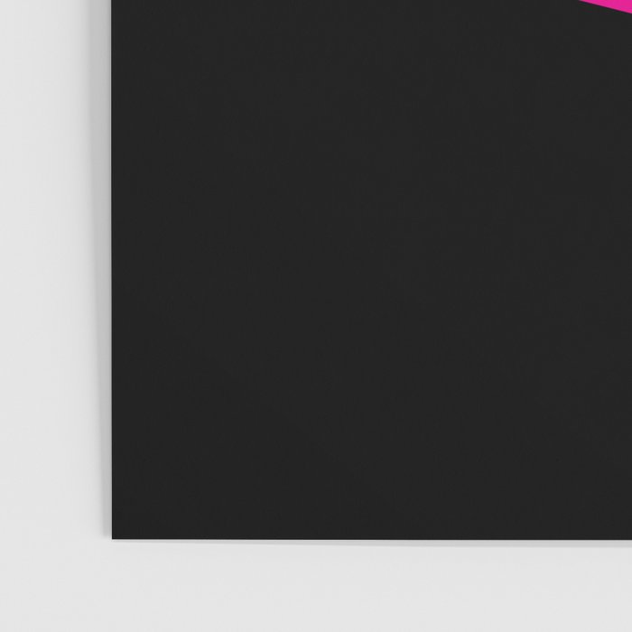 Simple Waves - Magenta and Black Poster Gallery Image 3